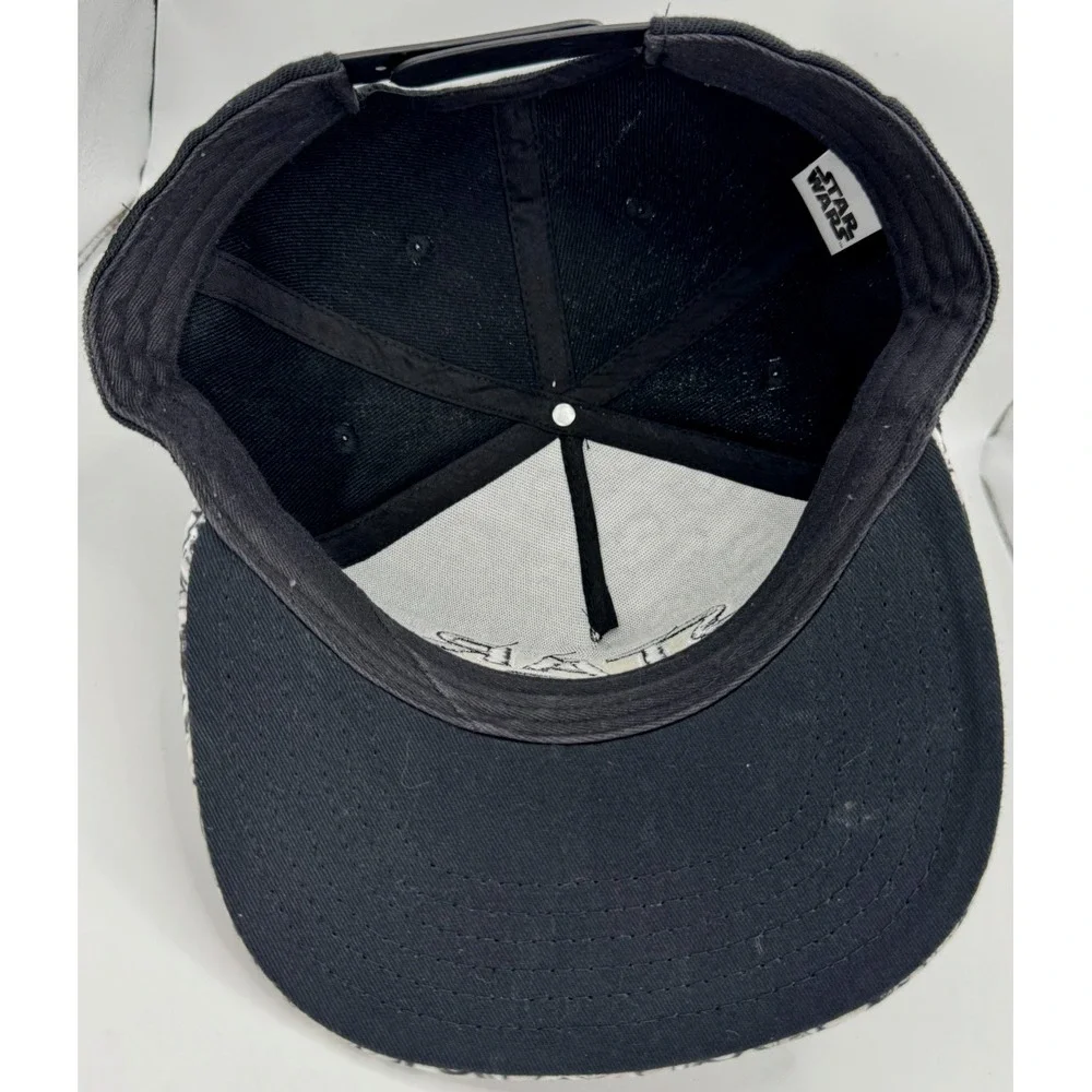 Star Wars Stormtrooper All Over Print Snapback Hat Flat Brim Black OSFA SHA14768